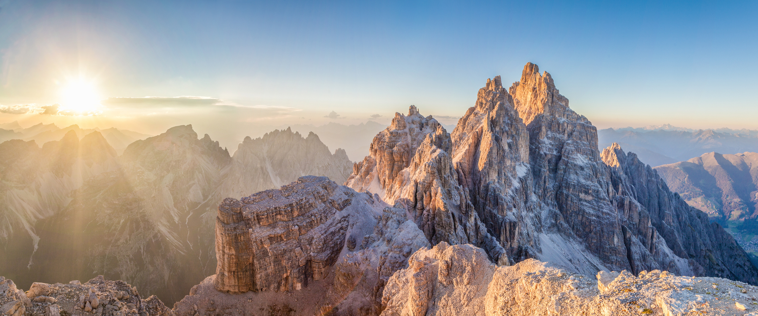 Dolomites mountains  at sunset, South Tyrol, Italy